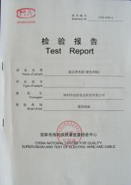 紫色五类网线检测报告