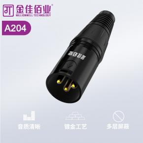 金佳佰业 瑞士三芯卡侬头公头  A204